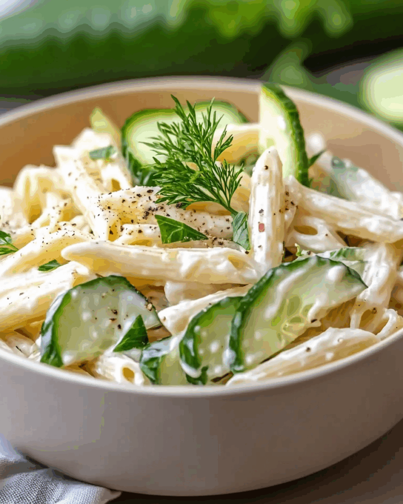 Crispy Cucumber Pasta Salad 2 1