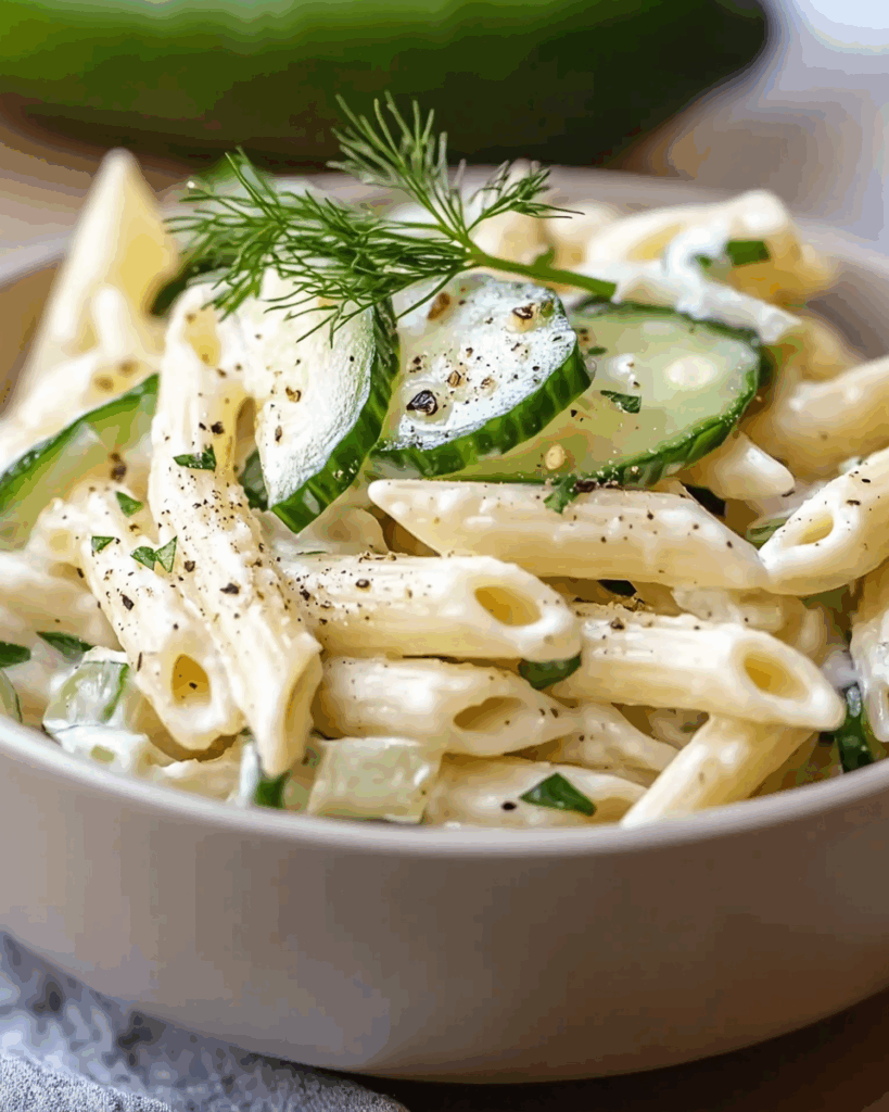 Crispy Cucumber Pasta Salad 3 1