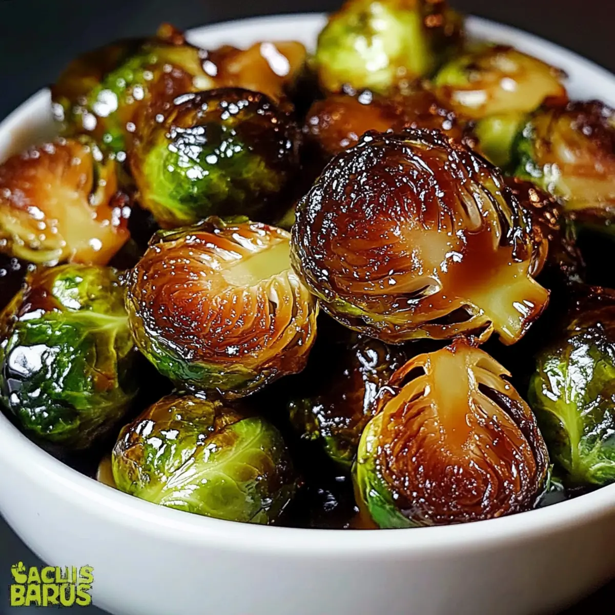 Crispy Honey Balsamic Brussels Sprouts oukcue