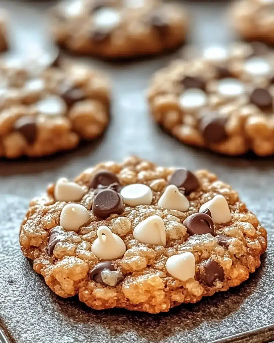 Crunchy Chocolate Chip Rice Krispie Cookies you’ll love!