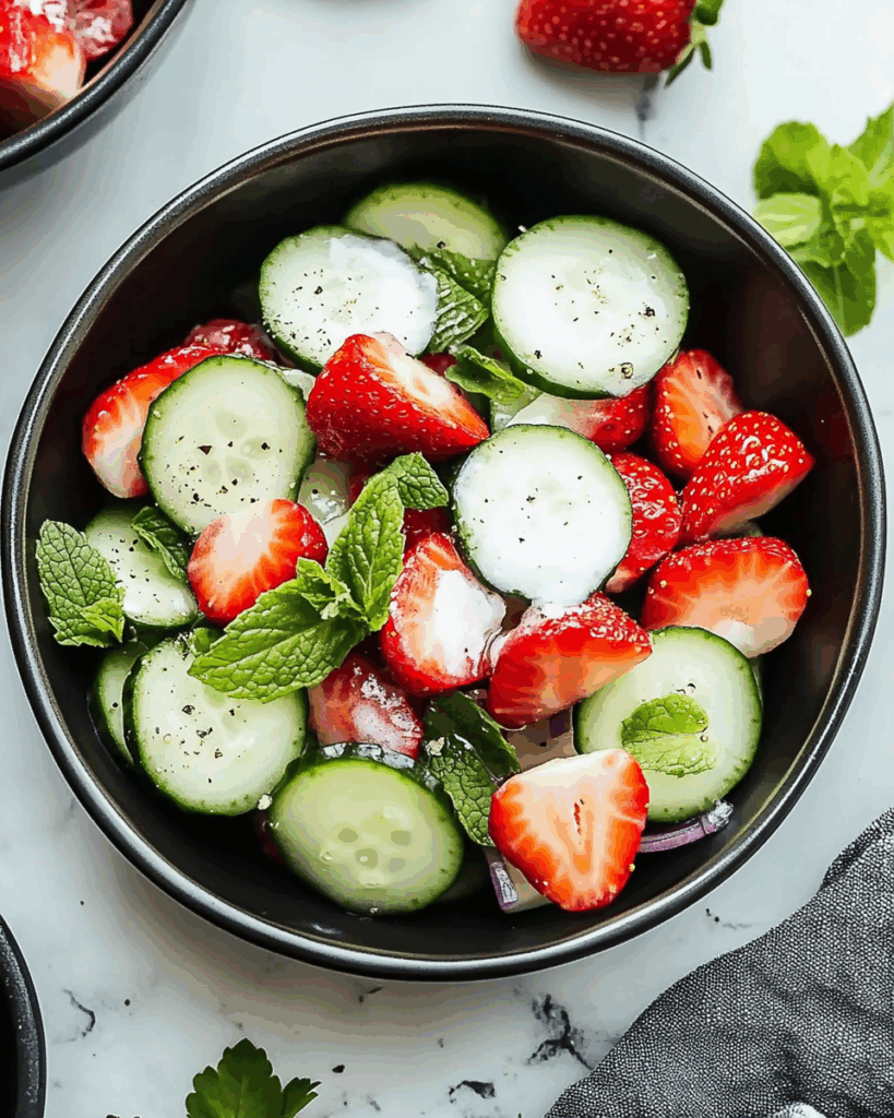 Cucumber Strawberry Salad