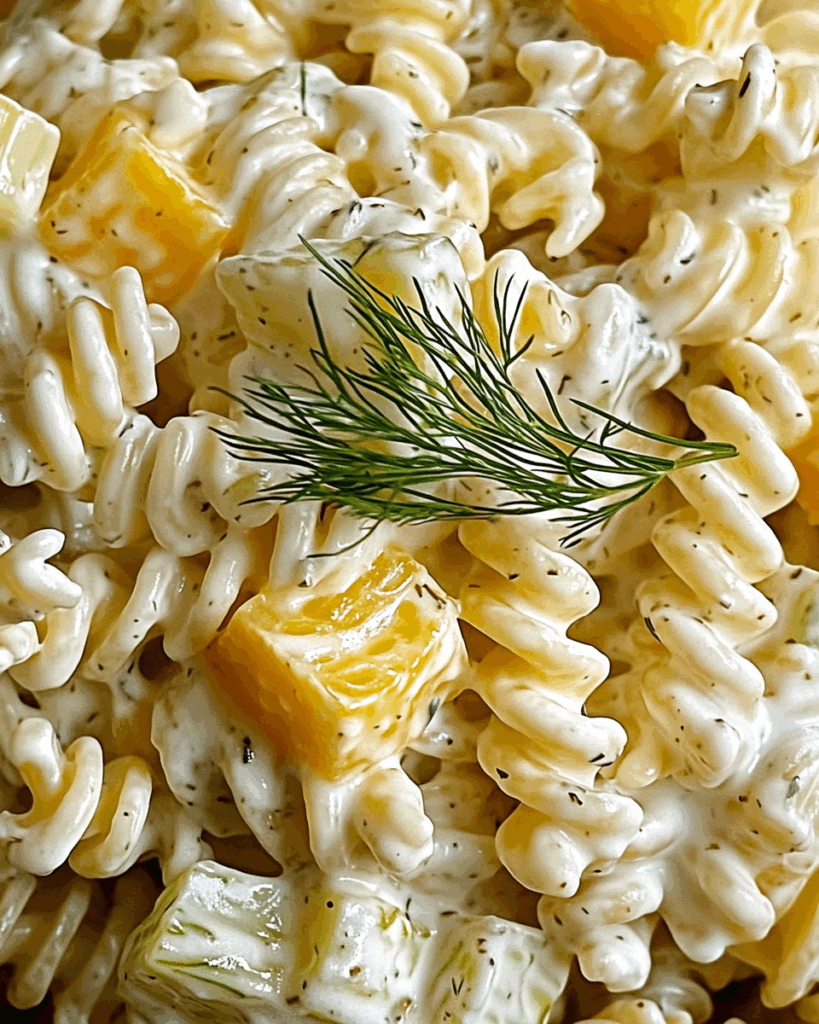 Dill Pickle Pasta Salad