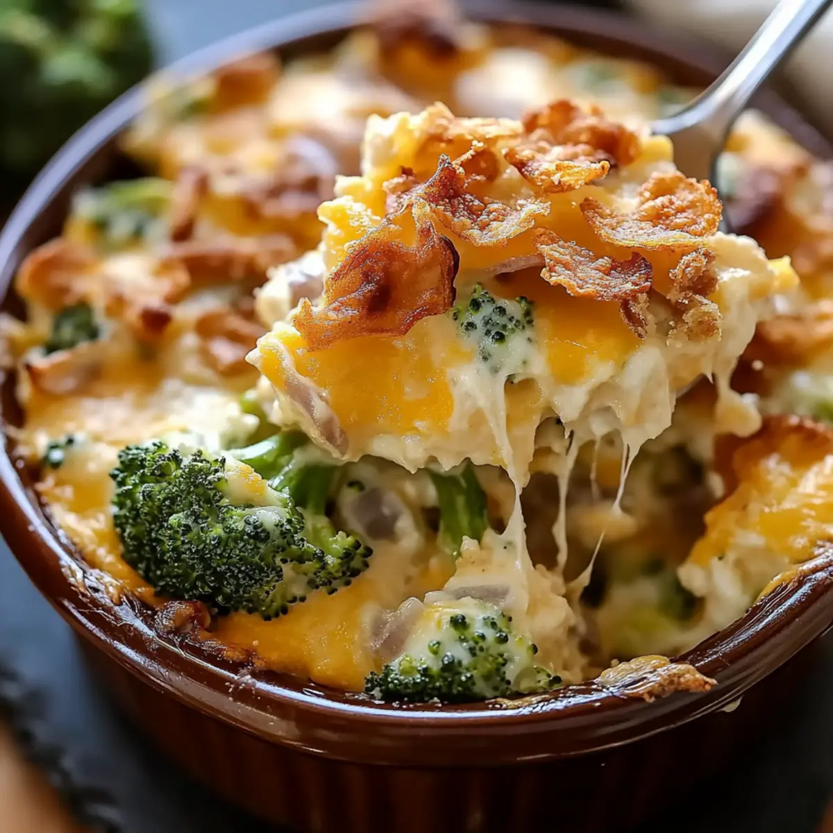 French Onion Broccoli Cheese Casserole cwmcop