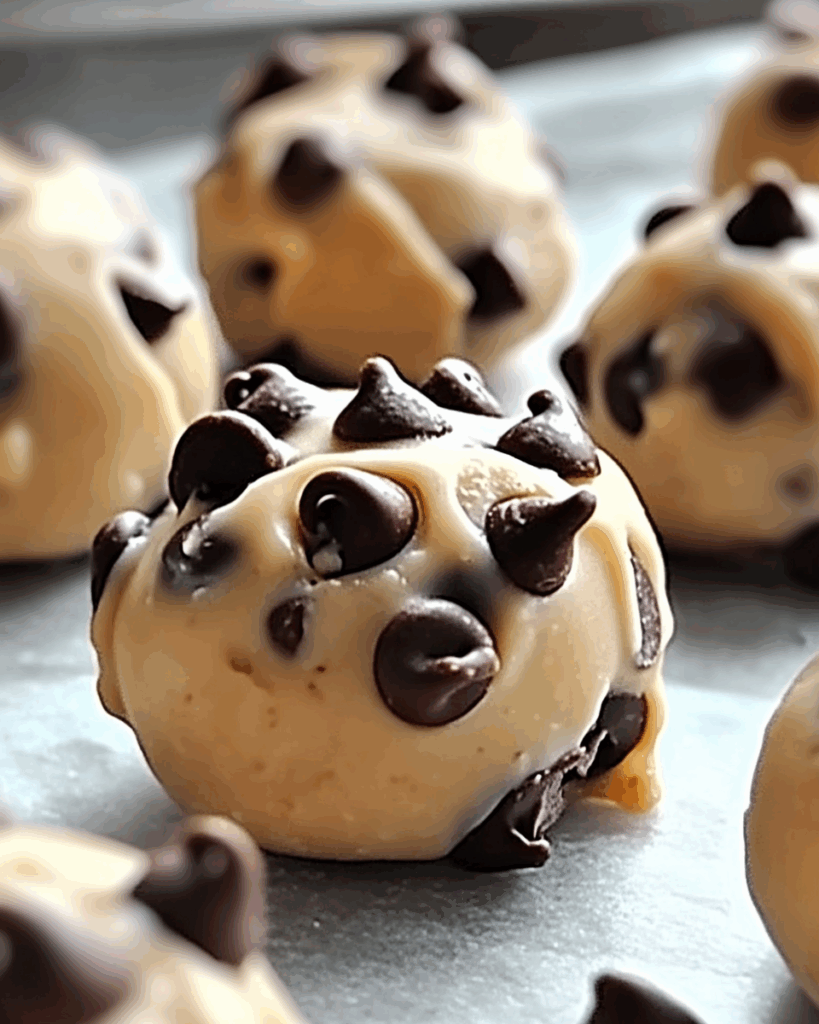Frozen Greek Yogurt Peanut Butter Bites with Chocolate Chips 2
