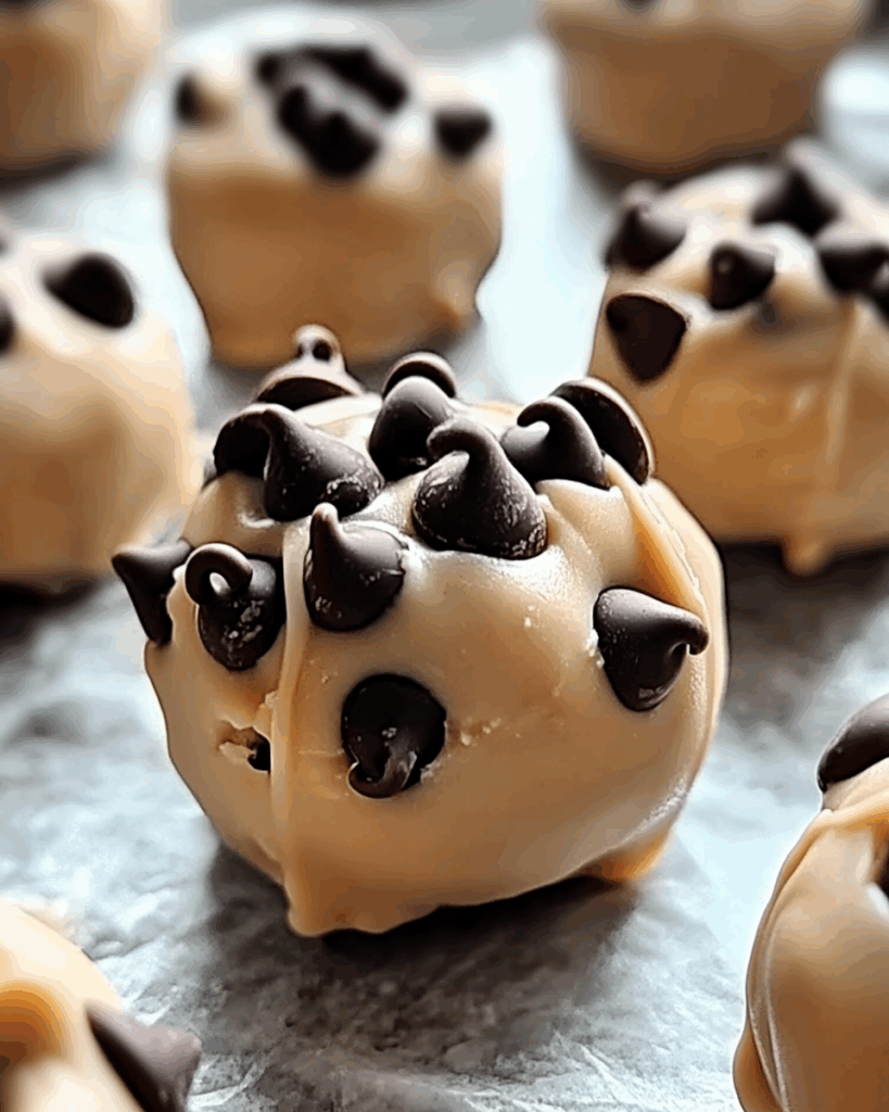 Frozen Greek Yogurt Peanut Butter Bites with Chocolate Chips 3