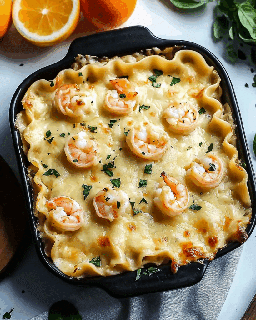 Garlic Butter Shrimp Scampi Lasagna 2