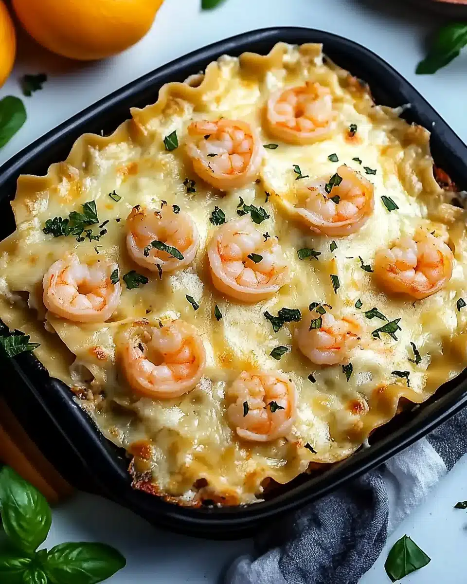 Garlic Butter Shrimp Scampi Lasagna: A Delicious Twist!