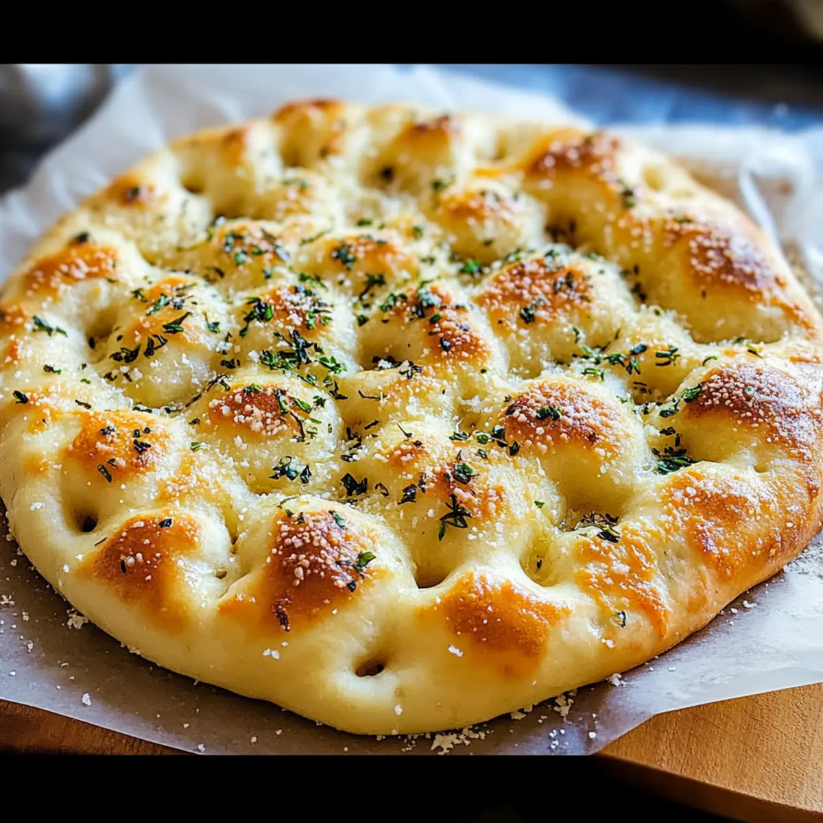 Garlic Parmesan Focaccia Bread tlojmk