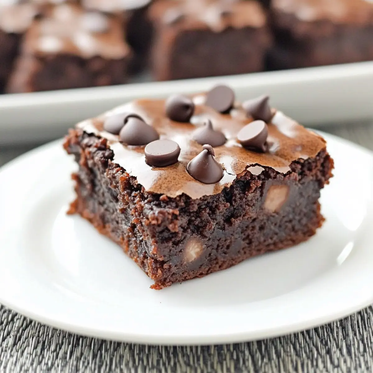 Decadent Greek Yogurt Brownies Under 100 Calories