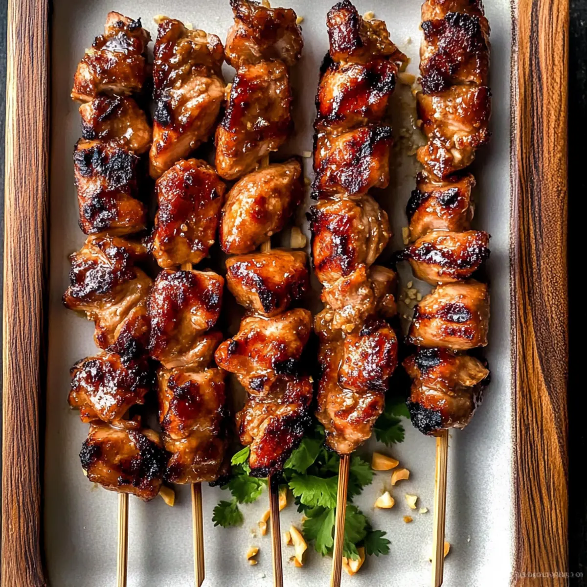 Grilled Thai Coconut Chicken Skewers okilly