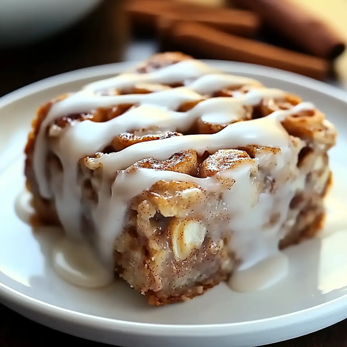 High Protein Cinnamon Roll Baked Oatmeal sjpavl