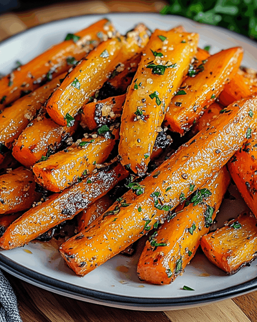 Honey Garlic Butter Roasted Carrots 3