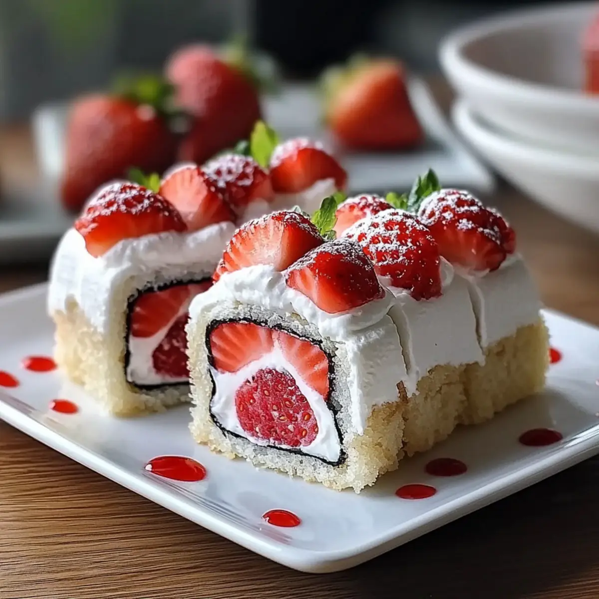 How to Make Strawberry Shortcake Sushi uigmrv