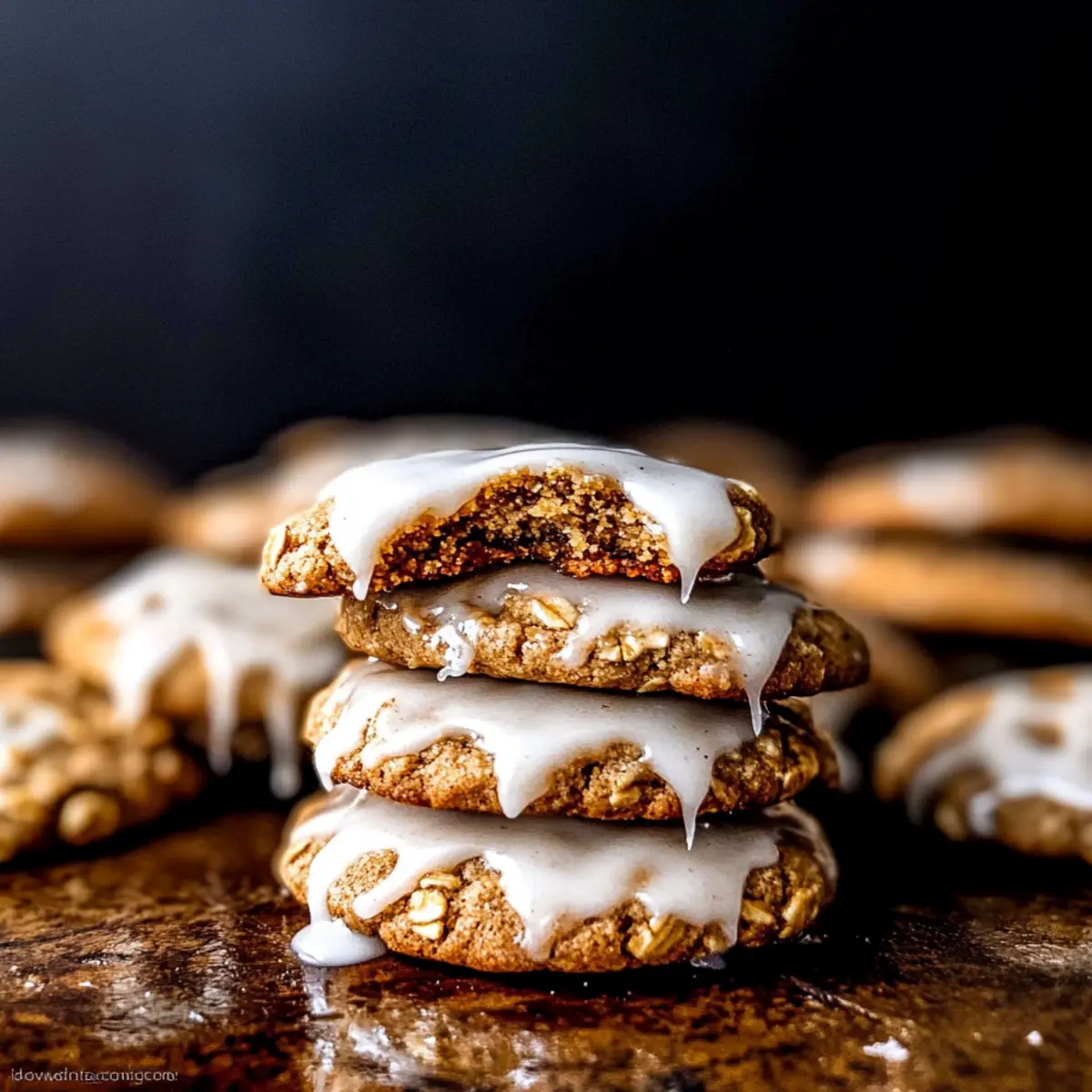 Iced Gingerbread Oatmeal Cookies uzpyqf