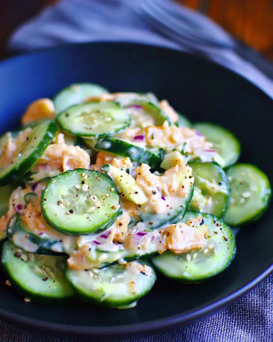 Jalapeño Popper Cucumber Salad: A Creamy Delight!