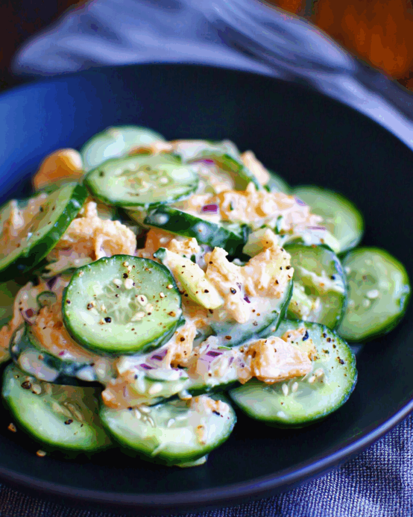 Jalapeno Popper Cucumber Salad