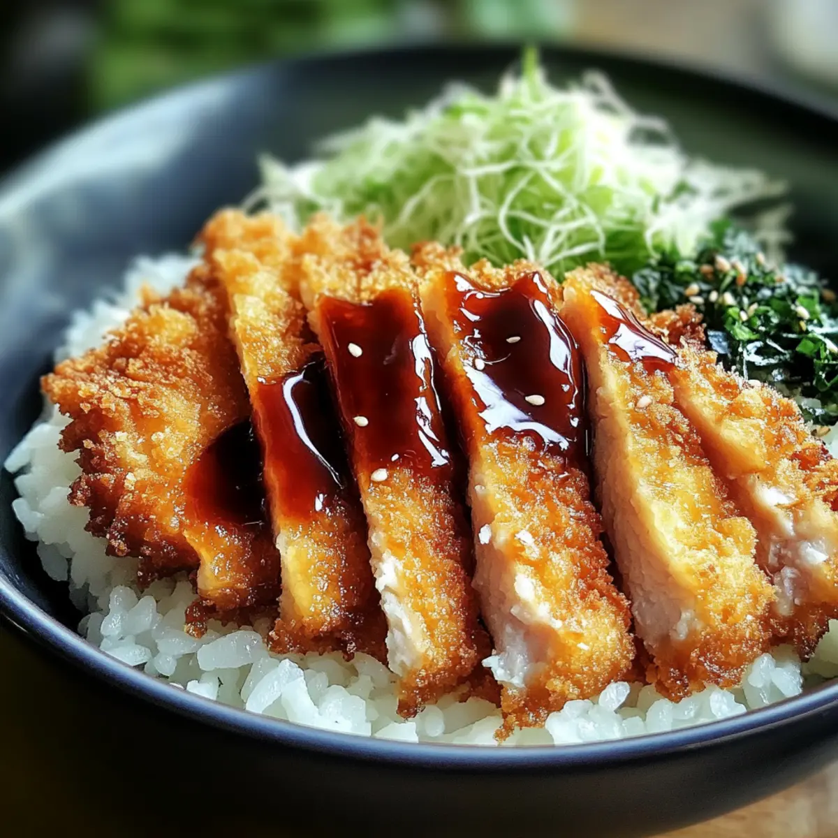 Delicious Japanese Katsu Bowls with Tonkatsu Sauce at Home
