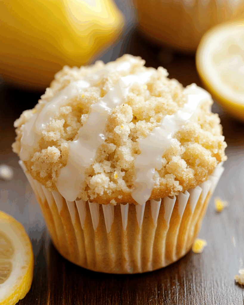 Lemon Crumb Muffins with Lemon Glaze 2