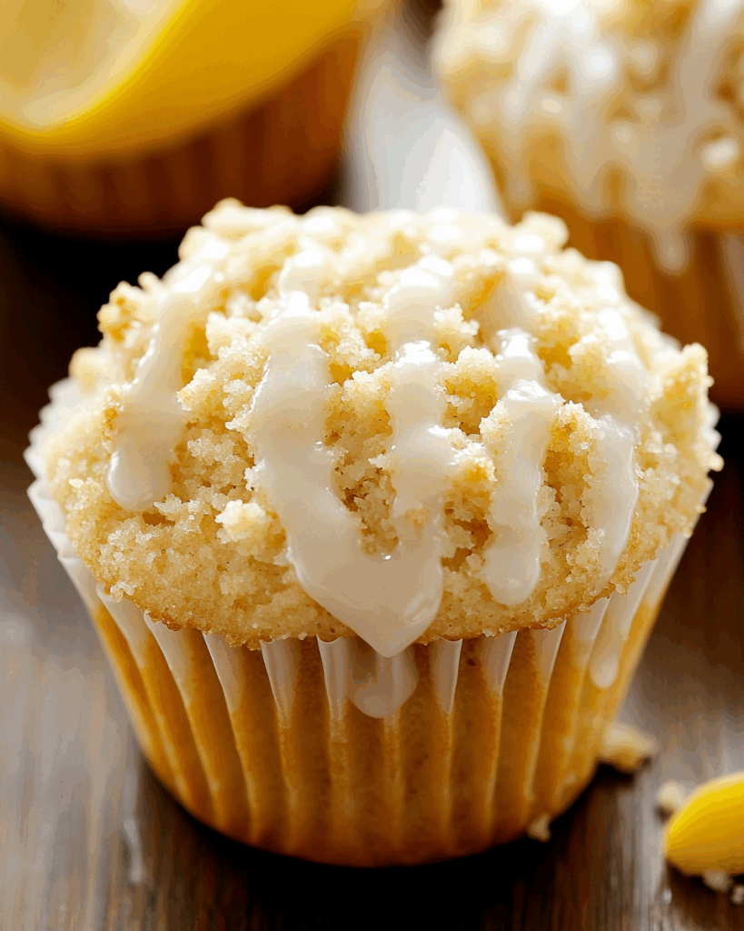 Lemon Crumb Muffins with Lemon Glaze 3