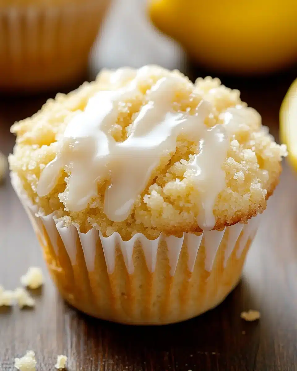 Lemon Crumb Muffins with Lemon Glaze are a must-try!