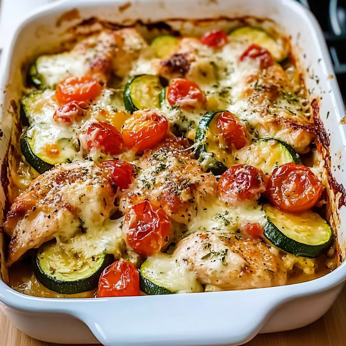 Mediterranean Chicken Zucchini Bake i2jmmq