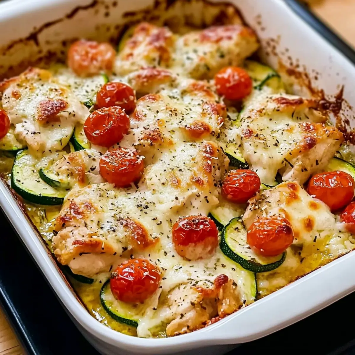 Mediterranean Chicken Zucchini Bake That's Healthy and Easy