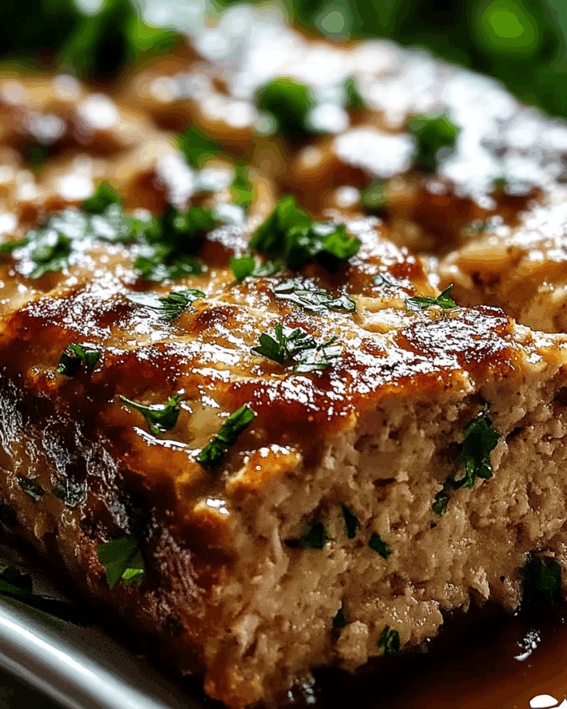 Melt in Your Mouth Garlic Parmesan Chicken Meatloaf 3