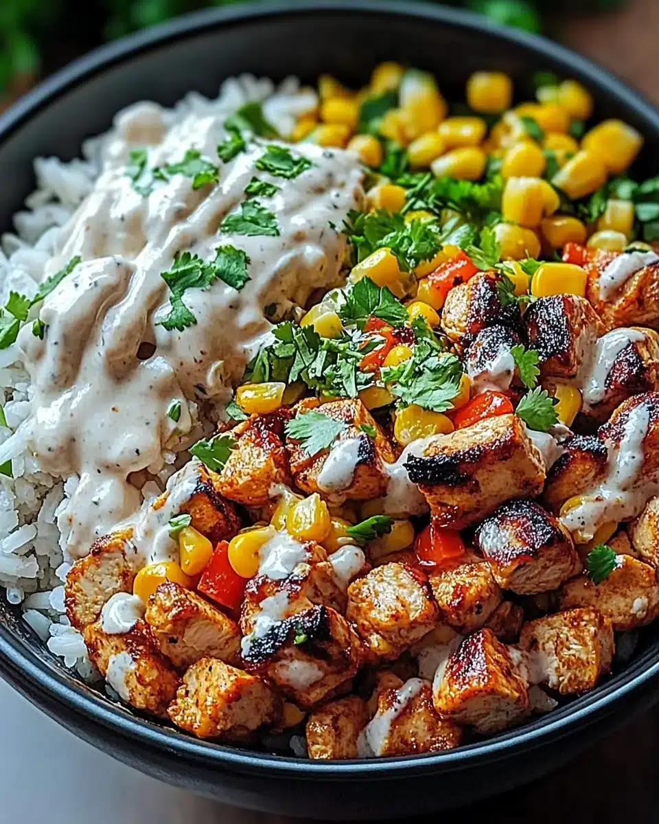 Mexican Street Corn Chicken Bowl: A Flavorful Delight!