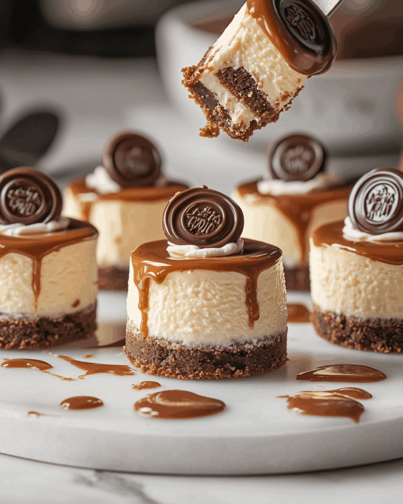 Mini Rolo Cheesecakes