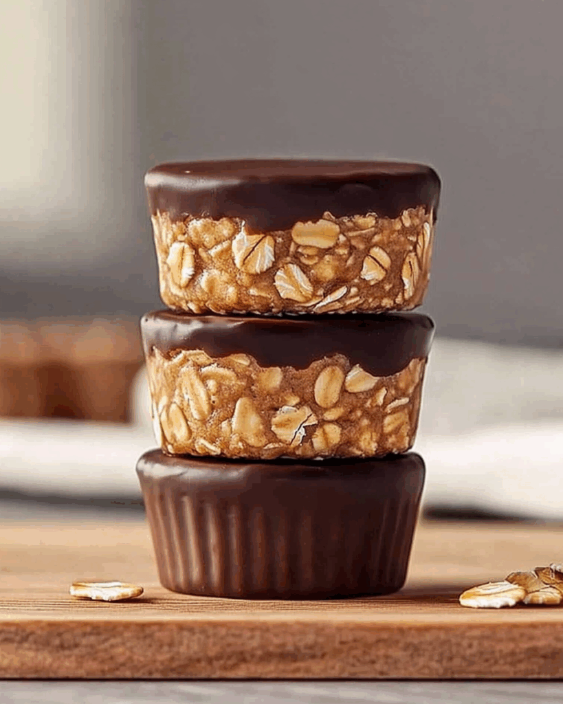 No Bake Peanut Butter Oat Cups 2
