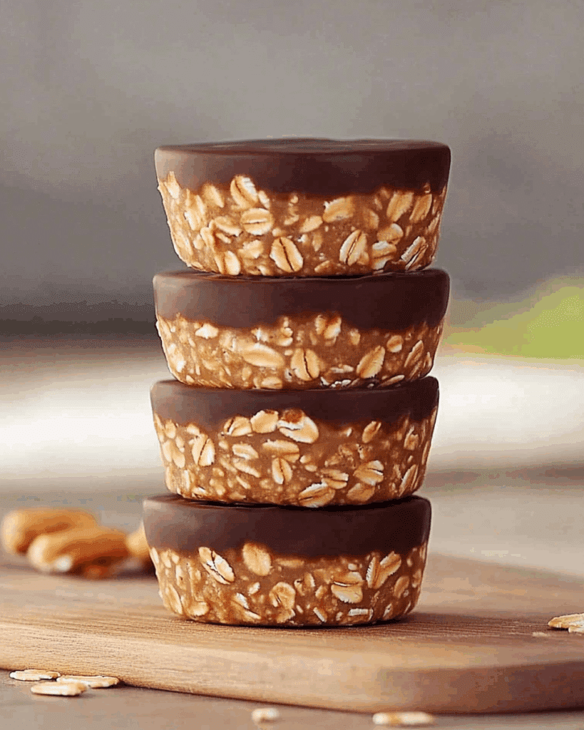 No Bake Peanut Butter Oat Cups 3