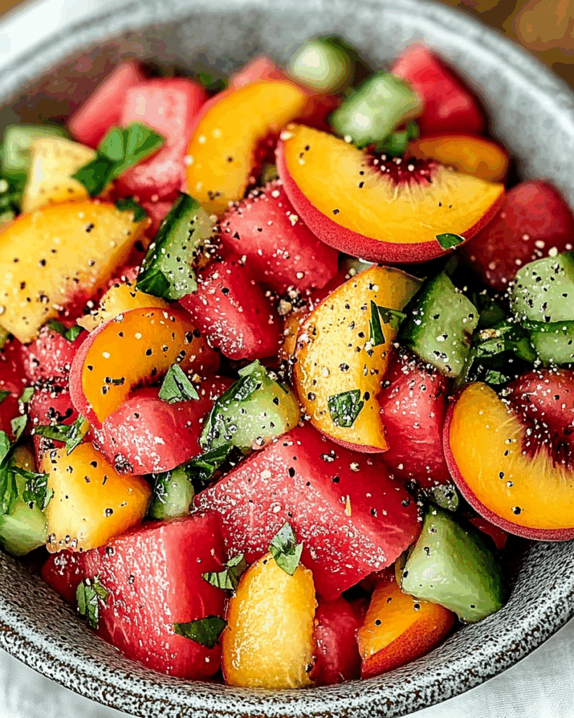 Peach Watermelon Salad 2