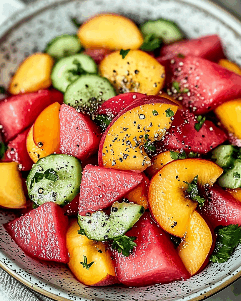 Peach Watermelon Salad 3