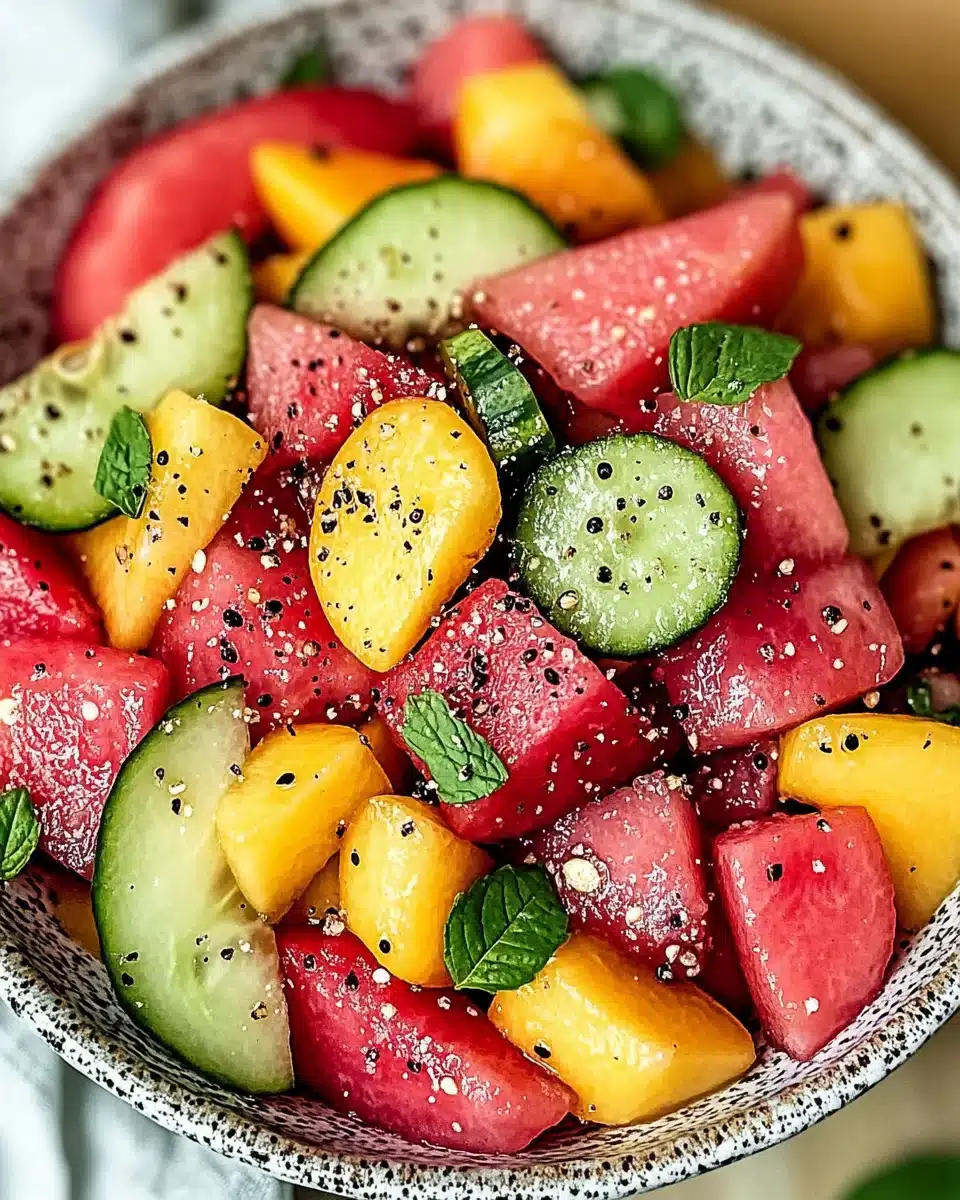 Peach Watermelon Salad: A Refreshing Summer Delight!