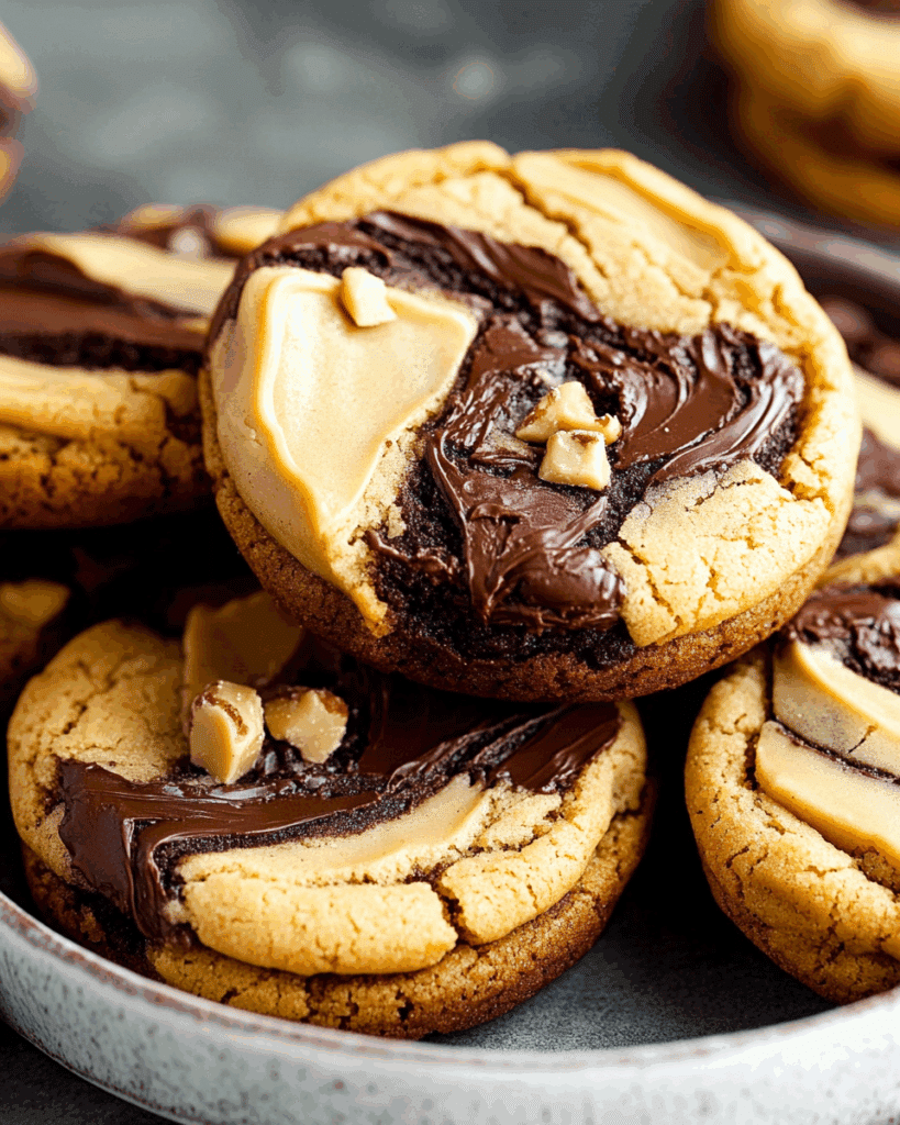 Peanut Butter Brownie Swirl Cookies 2