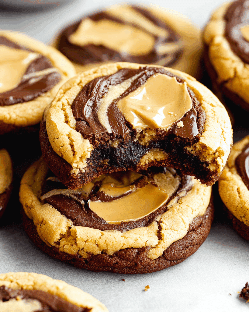 Peanut Butter Brownie Swirl Cookies 3
