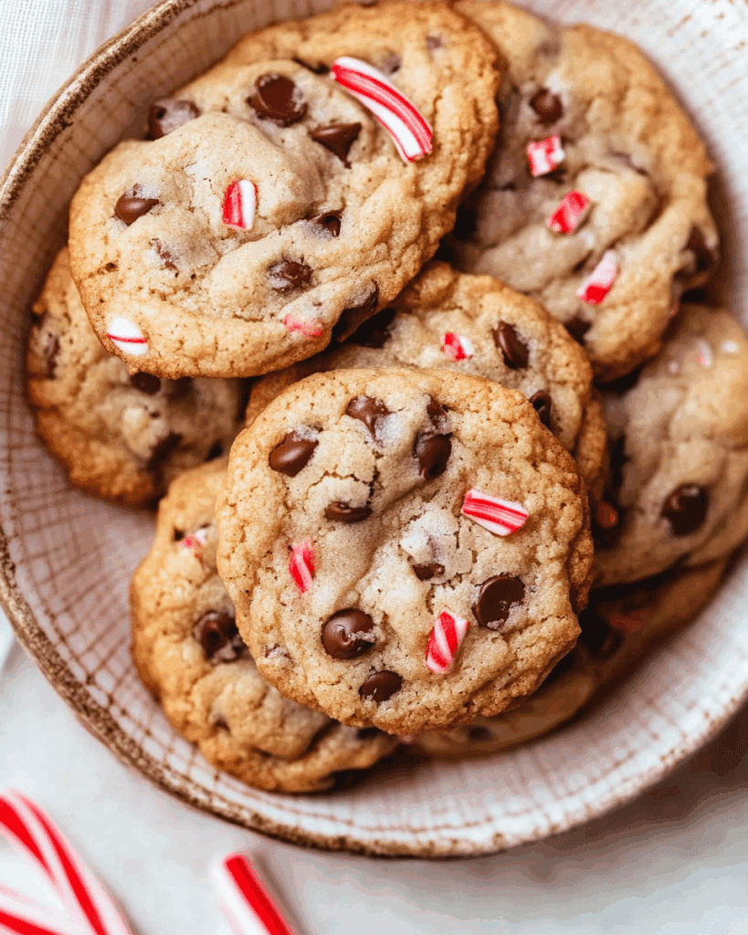 Peppermint Chocolate Chip Cookies