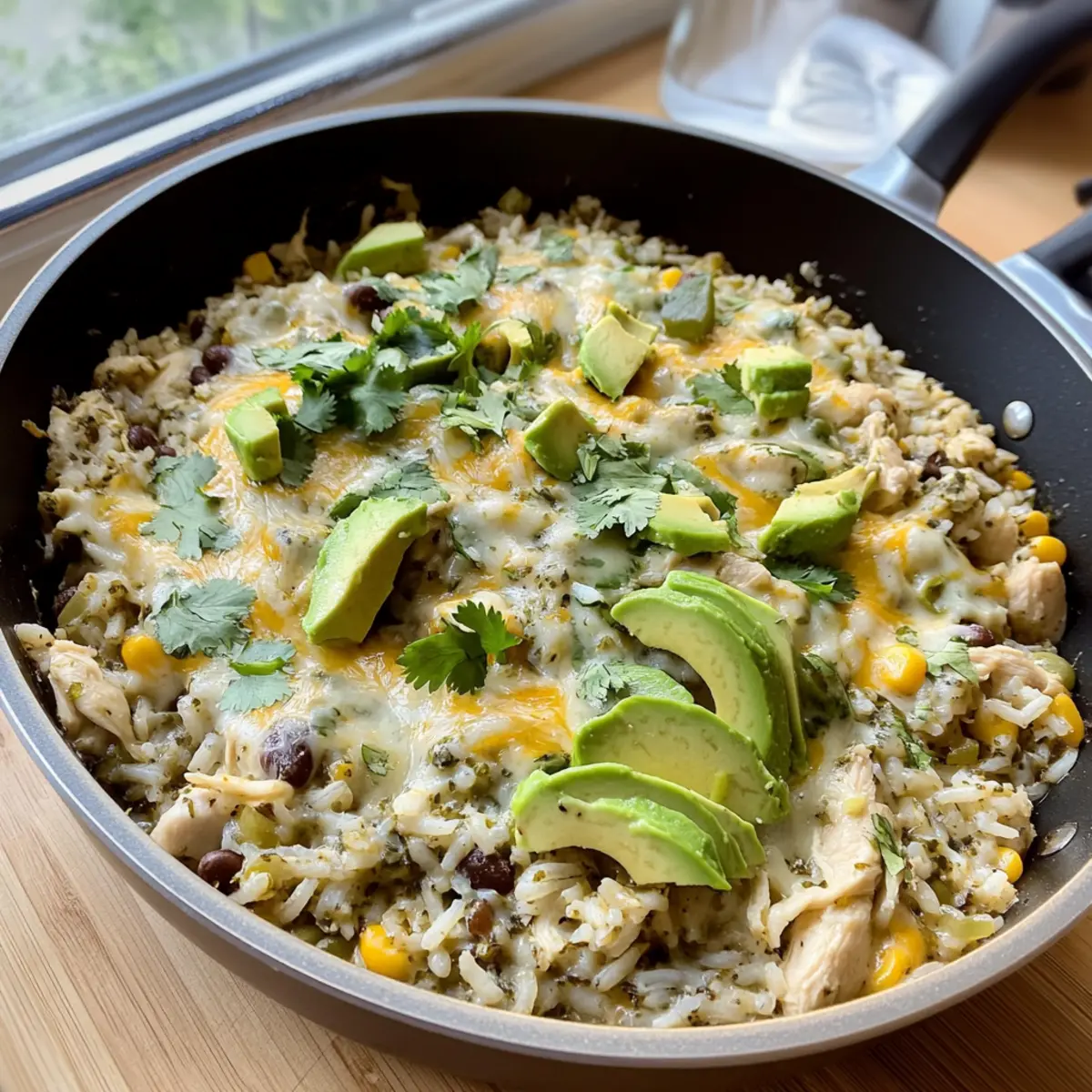 Salsa Verde Chicken & Rice Skillet: A Simple Delicious Dinner