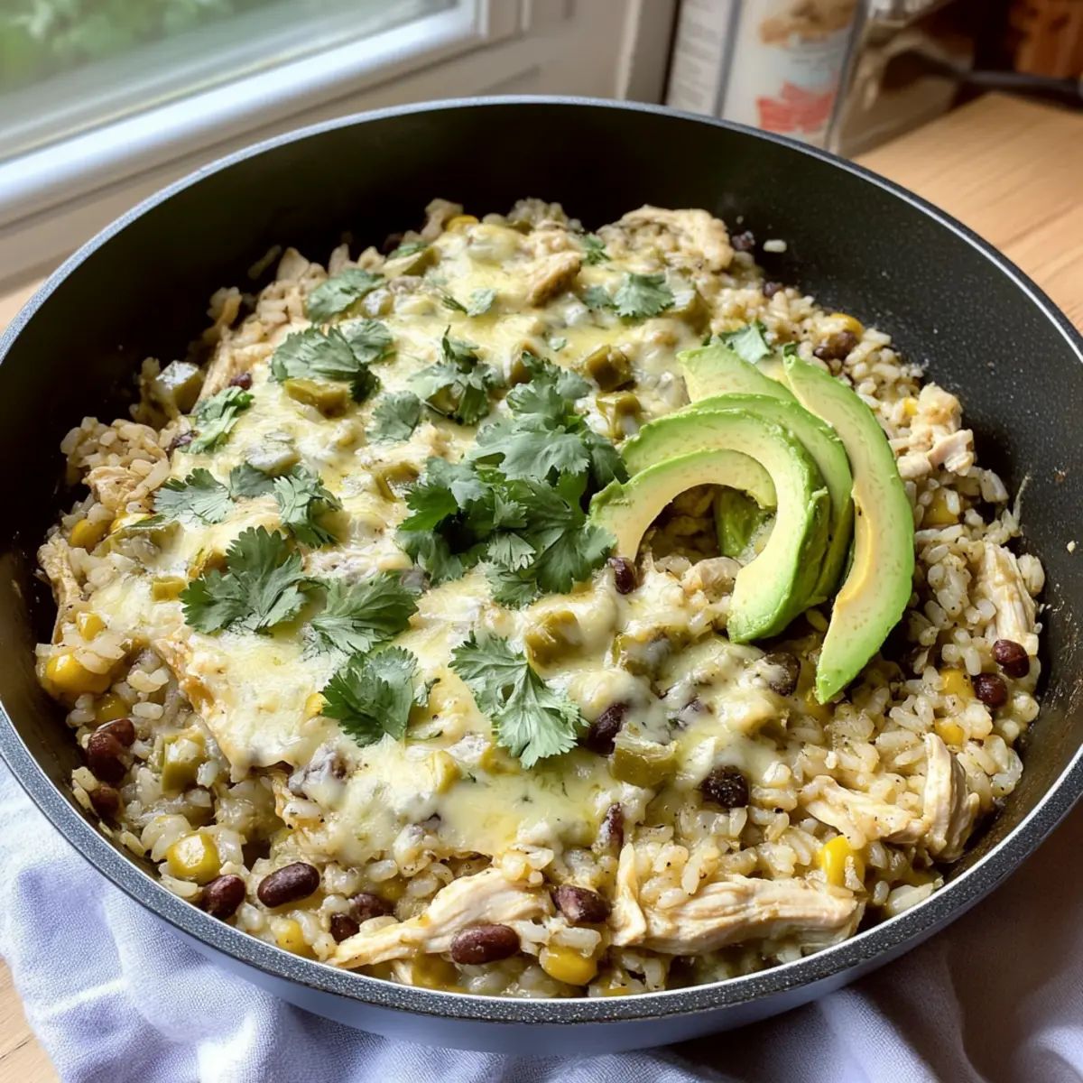 Salsa Verde Chicken Rice Skillet iwpvhm