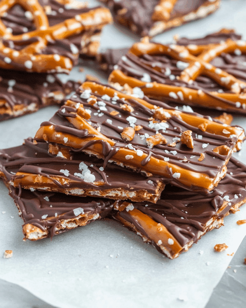 Salted Caramel Pretzel Bark 2