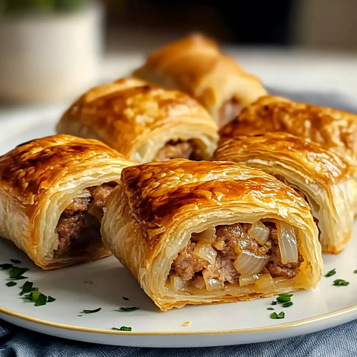 Savory French Onion Sausage Rolls ewvmr0