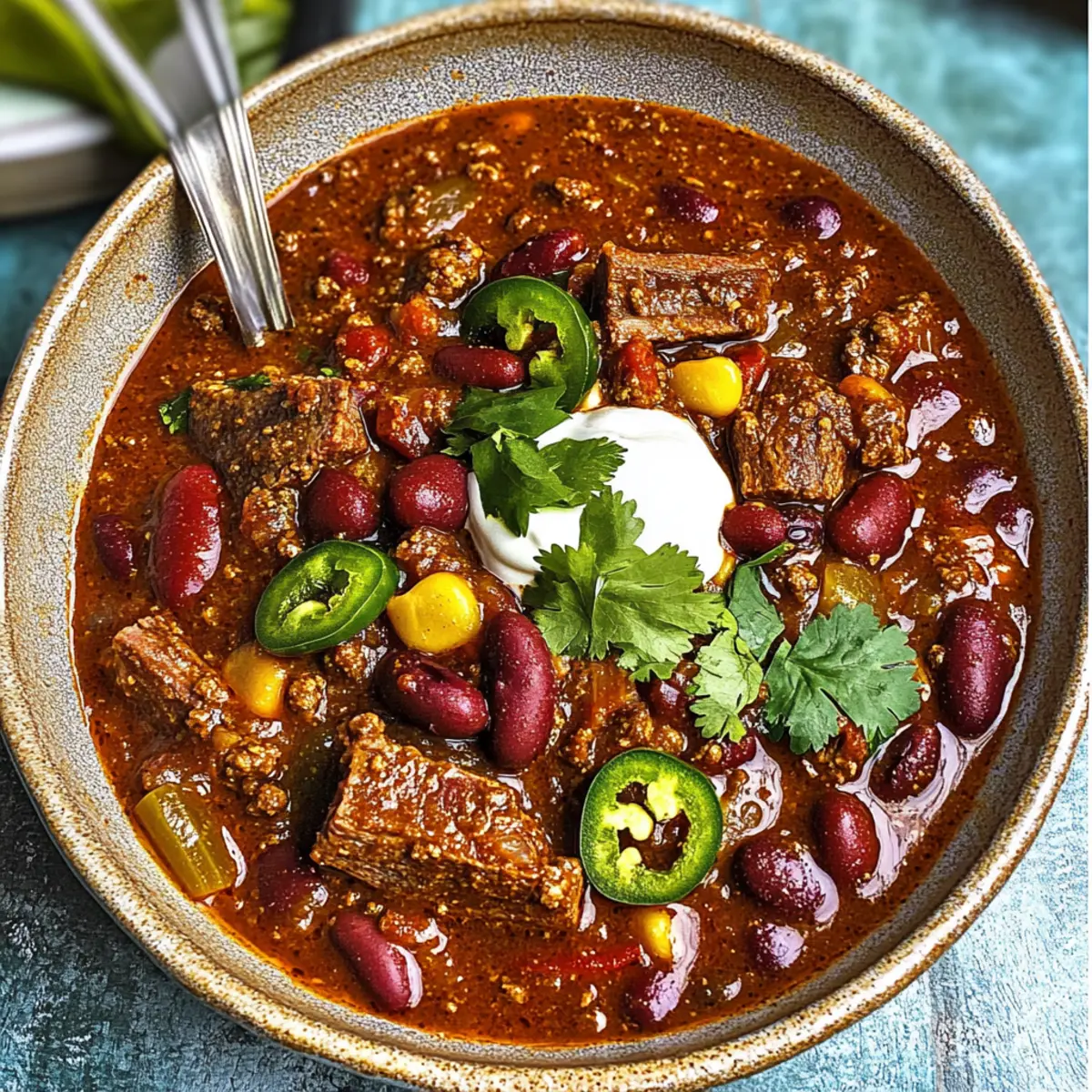 Short Rib and Chorizo Chili yw6yja