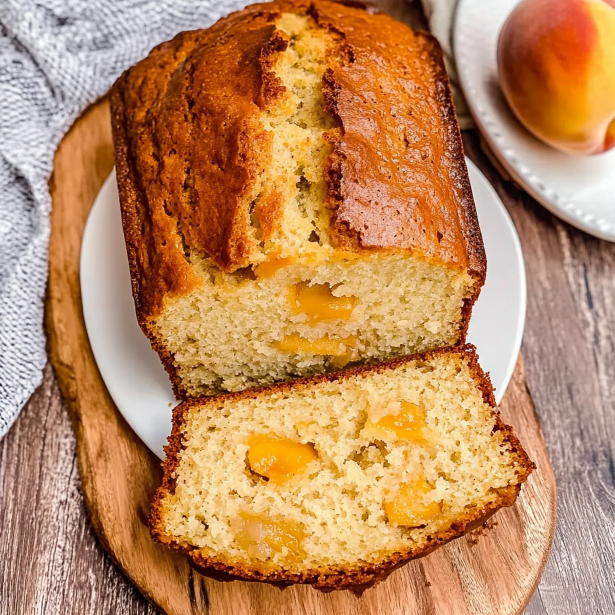Southern Peach Bread That Will Brighten Your Day