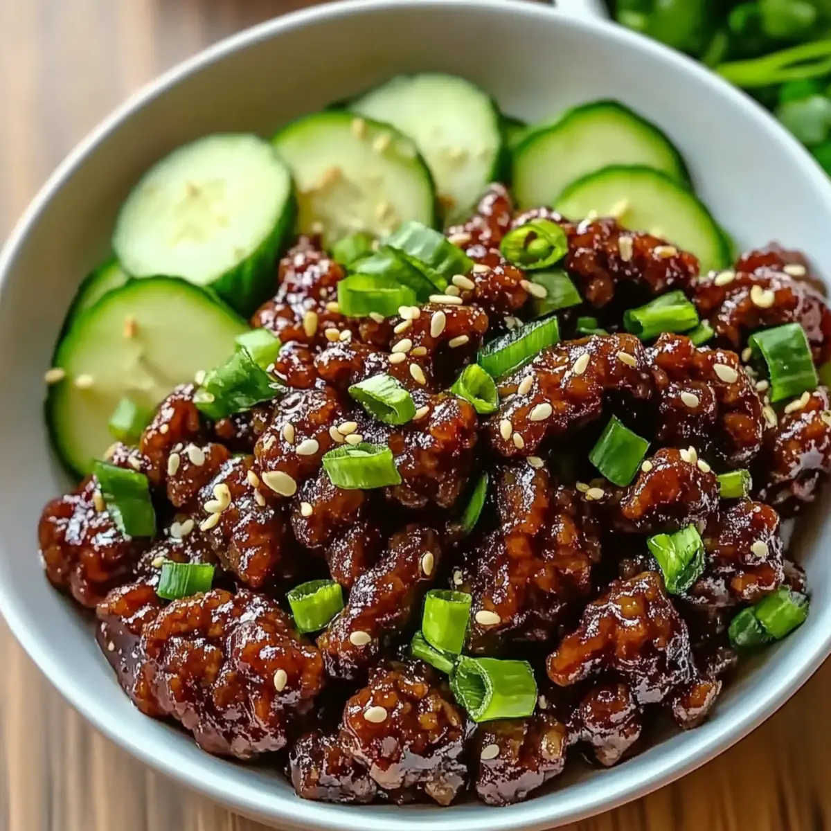 Spicy Keto Korean Beef with Cucumber Salad for Busy Nights