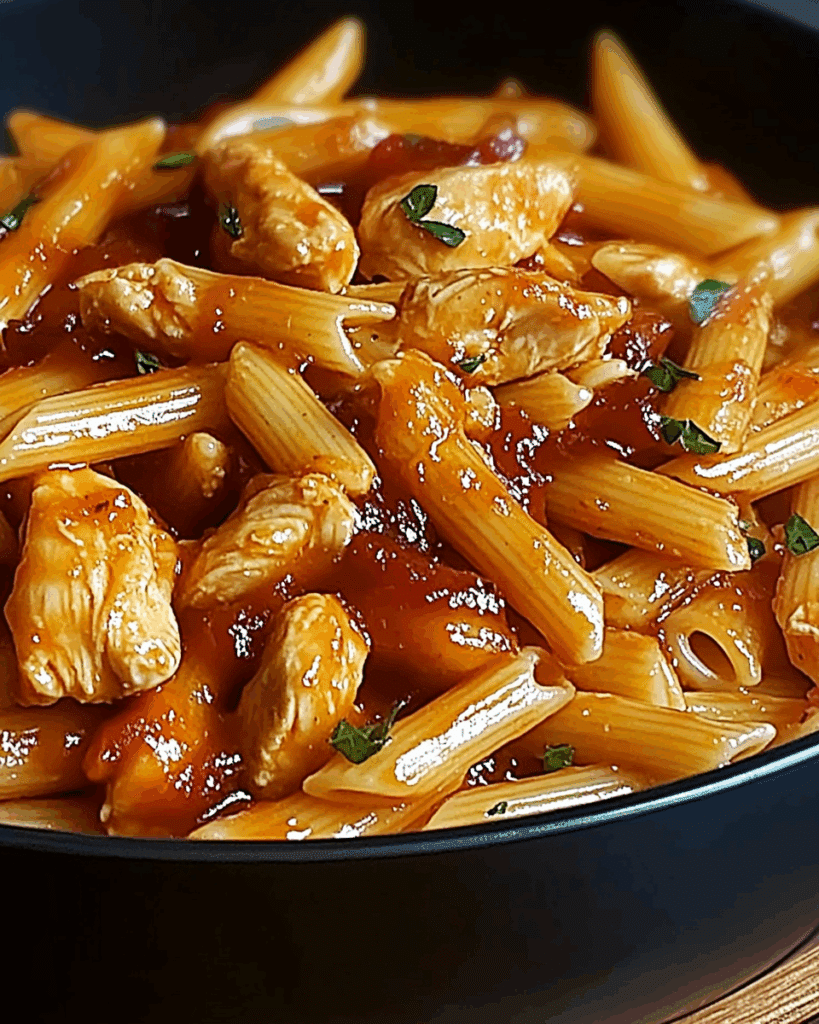 Tangy Honey BBQ Chicken Penne 3