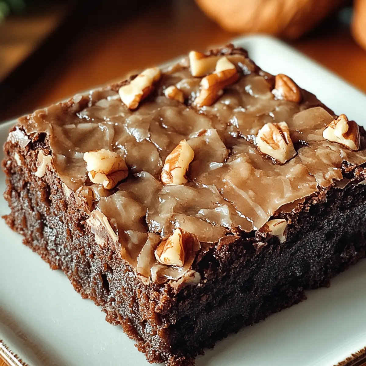 Irresistibly Fudgy German Chocolate Brownies to Indulge In