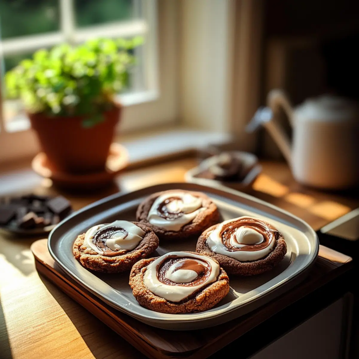 Decadent Chocolate Marshmallow Swirl Cookies to Savor
