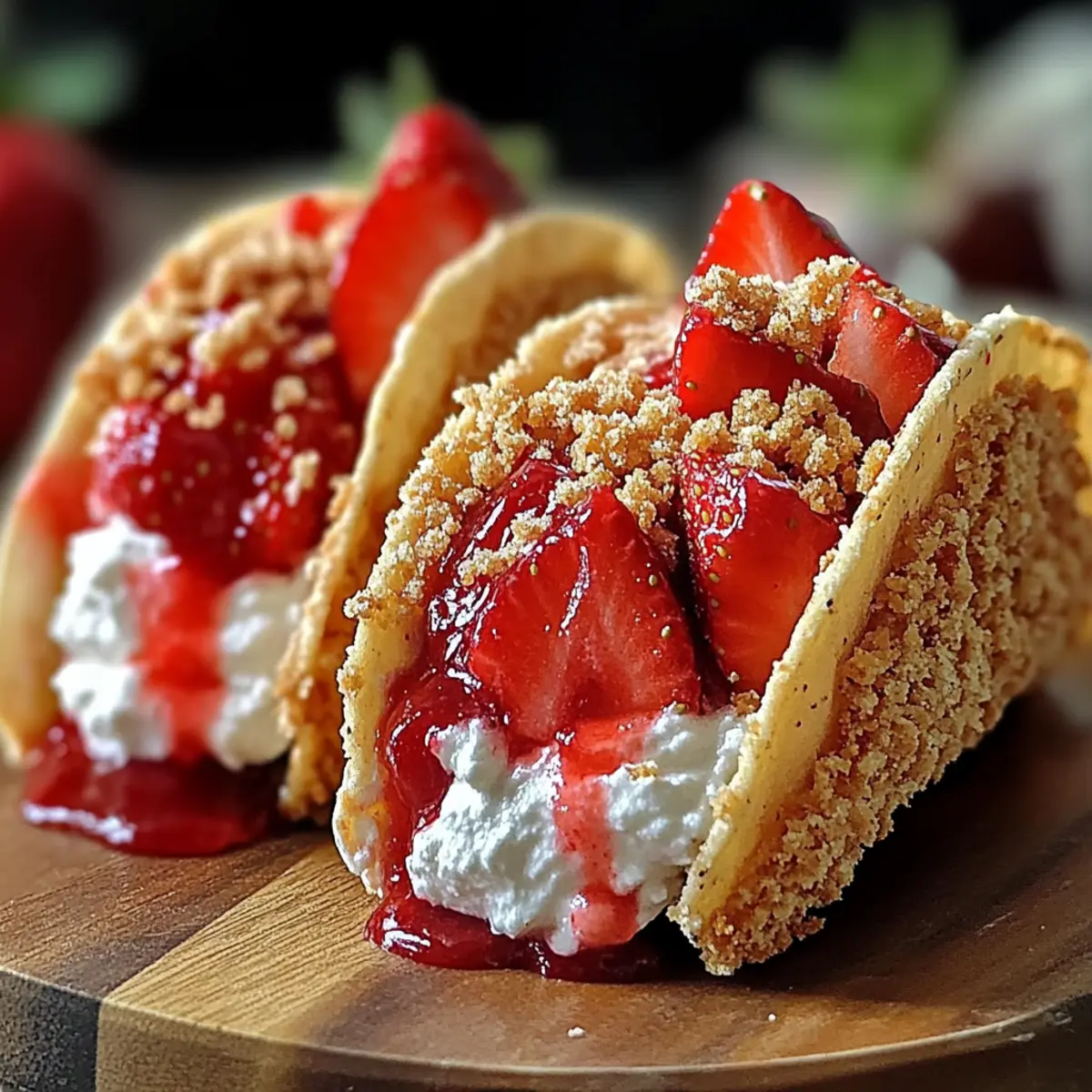 Strawberry Crunch Cheesecake Tacos for a Sweet Surprise Treat
