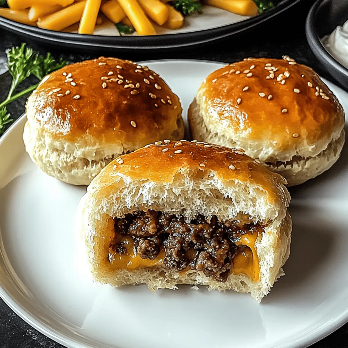 Garlic Parmesan Cheeseburger Bombs: Irresistibly Cheesy Treats