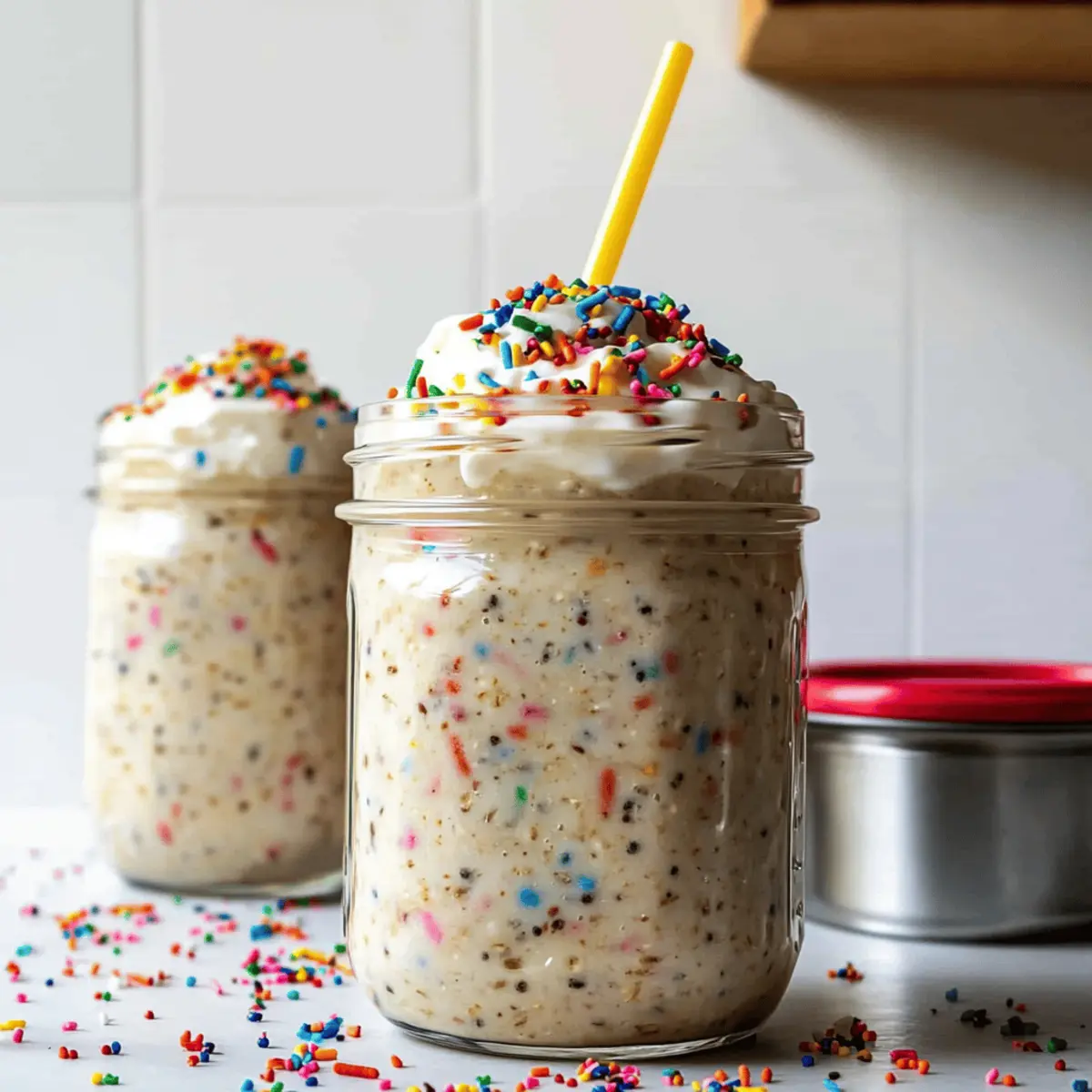 Birthday Cake Overnight Oats for a Fun Morning Treat